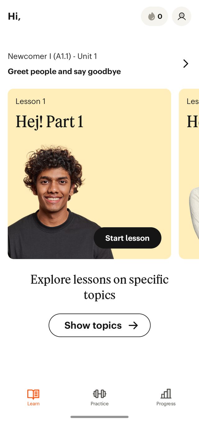 Babbel screenshot