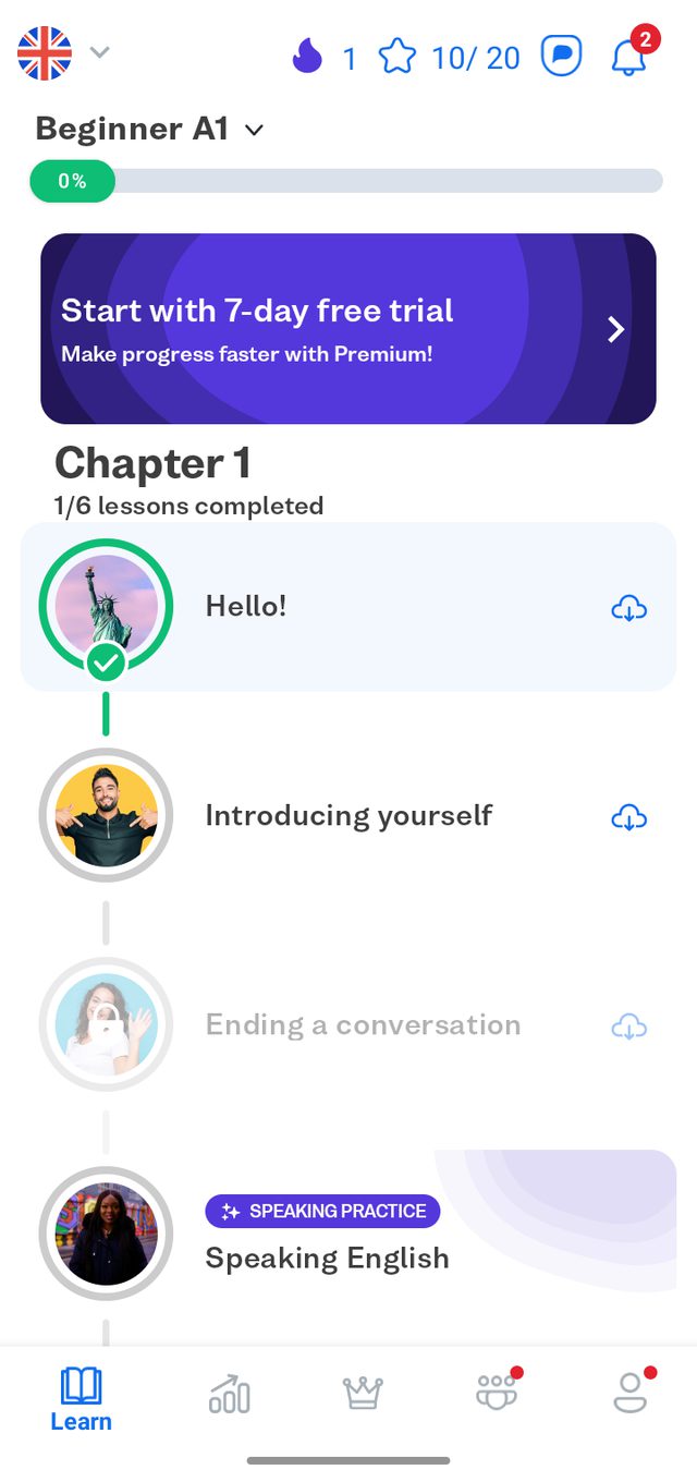 Busuu — A course map you can actually read