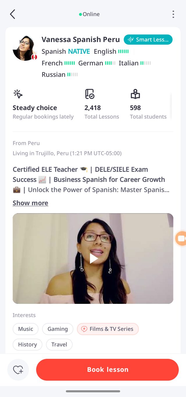 italki — Teacher profiles tell you more than a course page ever could