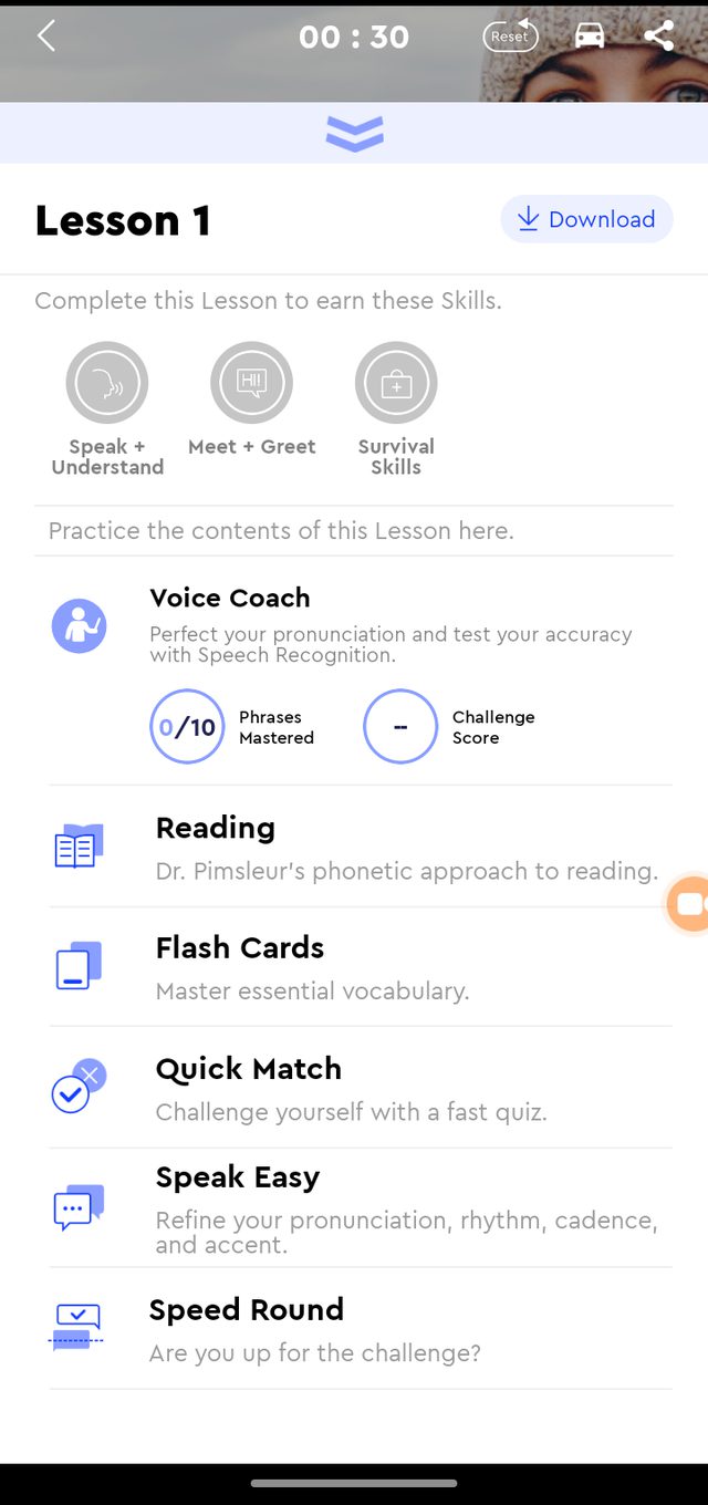 Pimsleur — Modern practice tools bolted onto a 1960s course